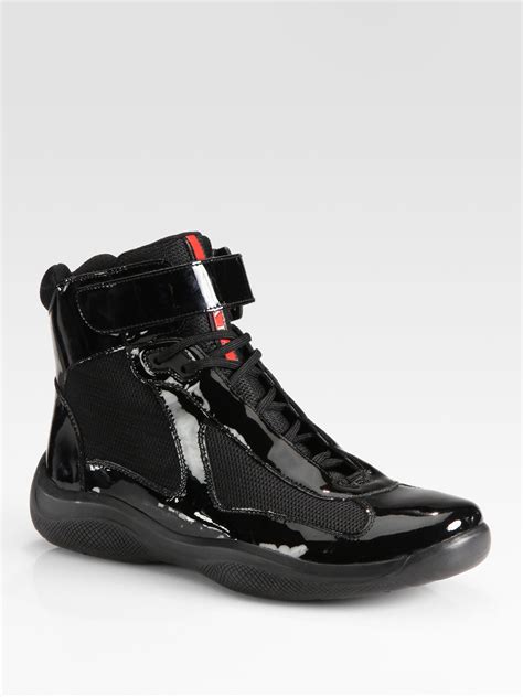 prada running sneakers|prada high top sneakers women's.